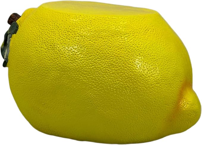 Galt International 10" Yellow Lemon Fruit Stool Plant Stand for Home Decor Plant Stand Garden Indoor Outdoor Decorations