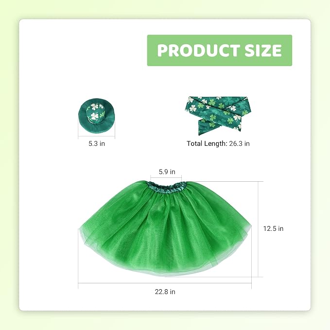 Summer Porch Goose Outfit Set with Floral Dress & Hat for 23" Goose Statue (Green)