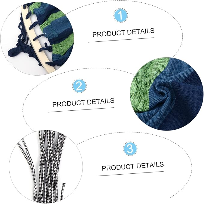 Garden Widened Canvas Hammock Portable Outdoor Travel Swing Thickened for Camping and Relaxation Between Trees Lightweight and for Easy Carrying