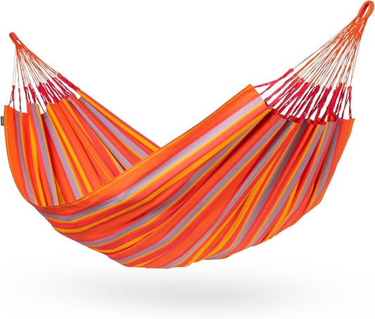 LA SIESTA Brisa Double Outdoor Hammock — Colombian-made Polypropylene, UV & Weather Resistant, for Backyard & Patio – Toucan