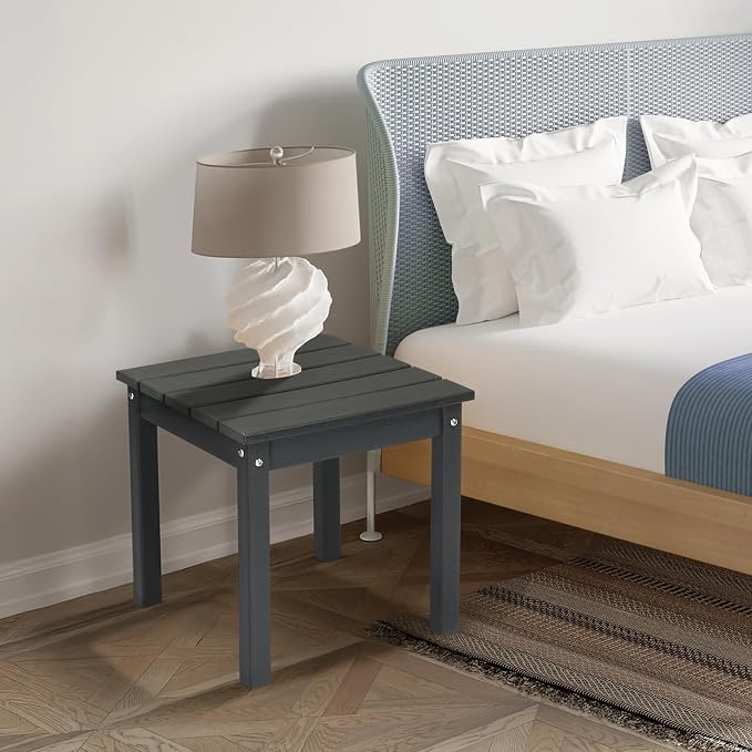 Adirondack Outdoor Side Table, 2-Tier Patio End Table, Small Outdoor Table Adirondack Side Tables