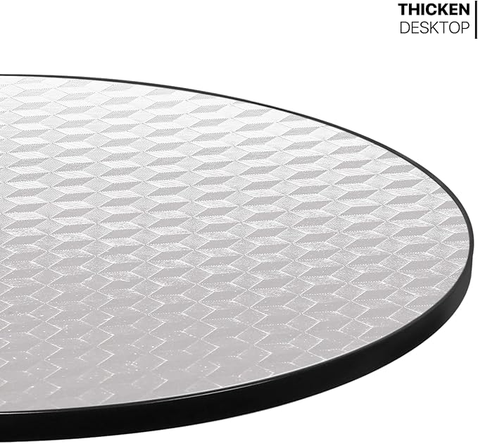 MoNiBloom Pub Round Table Silver Stripe Top with Black Leg and Base, Bar Table 27.5"- 36"" Height Adjustable with 360° Swivel, Cocktail Bistro Table for Dining Bistro Cafe Home Bar, 23.5" Diameter
