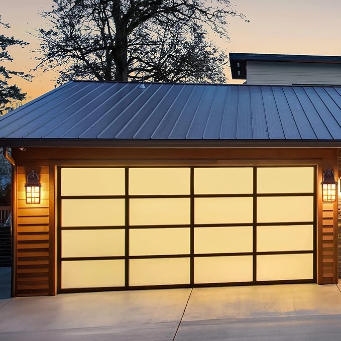 2 Pack Dusk to Dawn Outdoor Lighting Fixture, Classic Exterior Porch Light | Aluminum Frame, Water Rippled Glass, Waterproof, E26, Sensor Outdoor Hose Light, Wall Sconce For Garage, Front Door