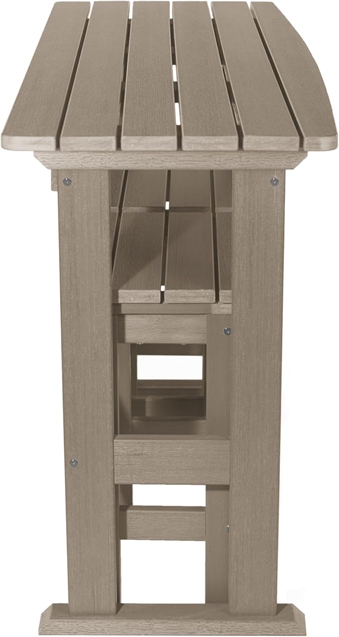 highwood Lehigh 3pc Counter Height Balcony Dining Set, Woodland Brown