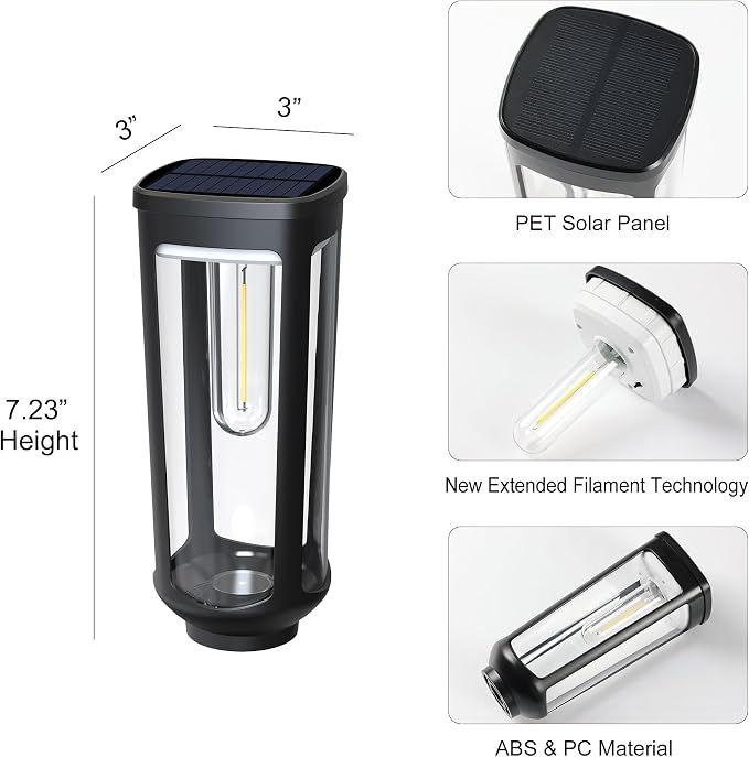 JEJOT Solar Pathway Lights Outdoor Waterproof, 8 Pack Solar Walkway Lights | Solar Light outdoor for Lawn Yard Garden Patio Driveway Decor Landscape, Warm White