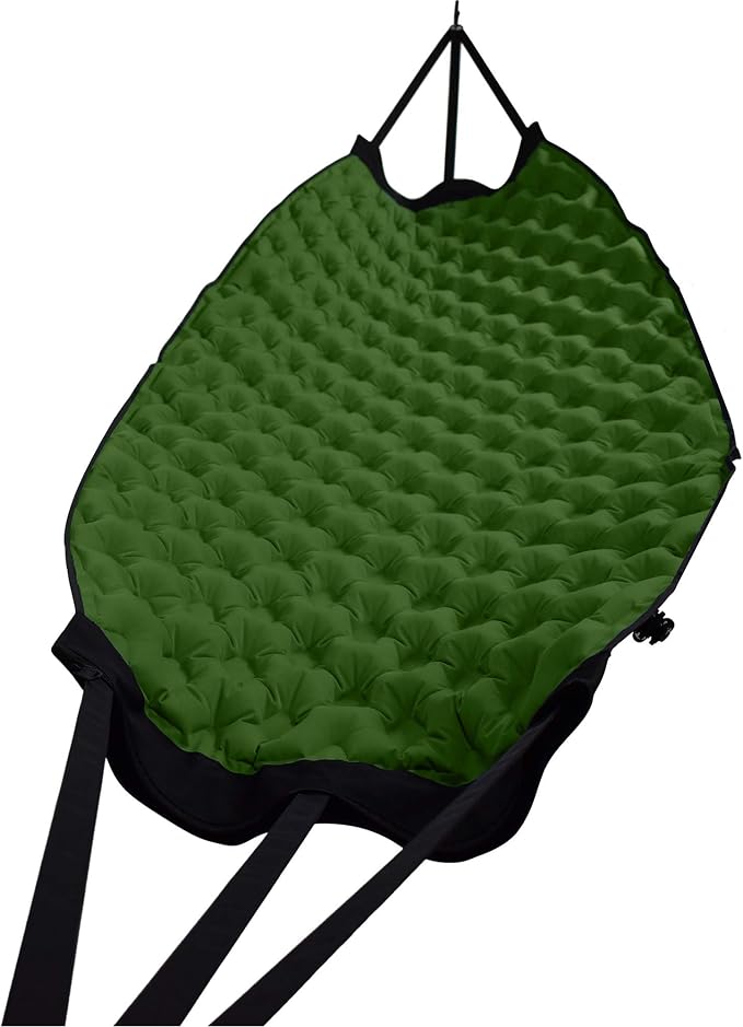 Pammock Sleeping Pad That Converts Into an Inflatable Hammock with Inflatable Pillow and Hammock Straps