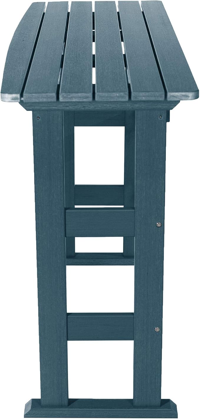 highwood AD-TBL-KS3-NBE Lehigh Bar Height Balcony Table, Nantucket Blue