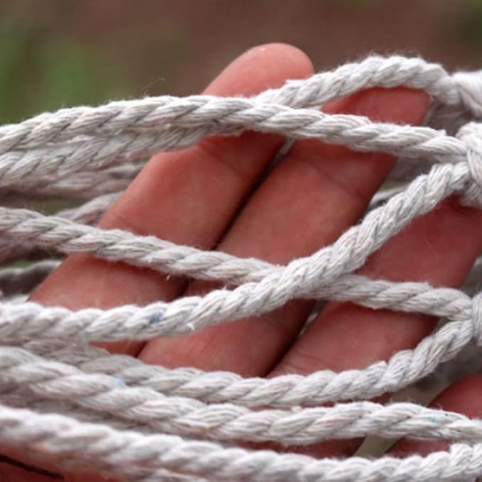 Nylon Ropes Hammock Net Woven Outdoor Camping Multi-Purpose Lightweight Portable Tree Hanging Hammock