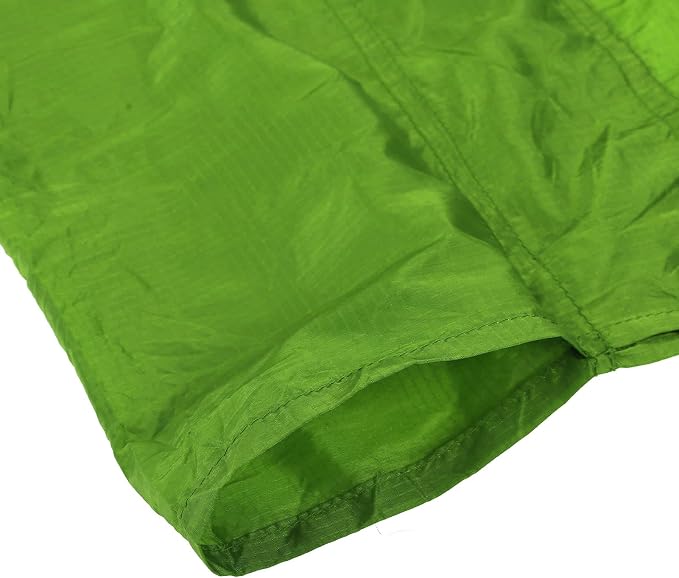 Portable Parachute Camping Hammock, Lightweight Outdoor Hammock with Aluminum Snap Hooks and Storage Bag, Compact Foldable Hammock for Hiking Travel Picnics (Grass Green)