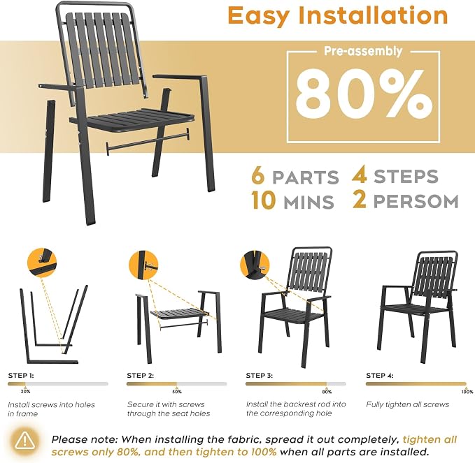 Outdoor Patio Dining Set for 4, 5 Pieces Patio Table and Chairs Set with Umbrella Hole, 41"x 41" Round Metal Wood-Grain Dining Table Set with 4 Metal Frame Patio Chairs for Deck , Backyard, Porch