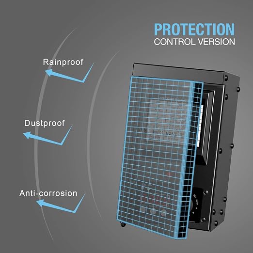 Low Voltage Transformer 300 Watt with Timer, Photo Eye Sensor and Weather Shield for Outdoor Lighting Metal Transformer 120V AC to 12V AC 9920-0300-01
