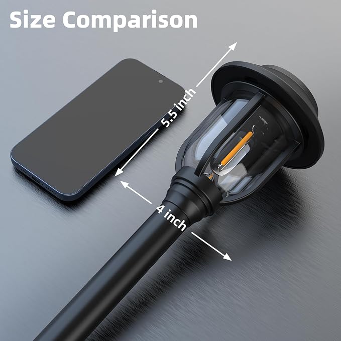 ILANCK 12 Pack Solar Lights Outdoor, 6000K Bright Solar Pathway Lights for Outside, Auto On/Off Waterproof Solar Powered,Landscape Lighting for Walkway, Yard, Path, Driveway, Garden