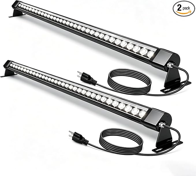 2Pack 72W Wall Washer Light 4FT 4000K 120V IP67 Waterproof Plug-in | Outdoor LED Light Bar/Lifespan 50K Hr/150° Adjustable/Birthday Parties Weddings Architecture Artwork DJ Booths Concer