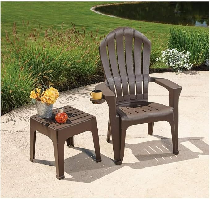 Adams MFG Patio FURN 8090-60-3731 Big Easy Brown Stack Table
