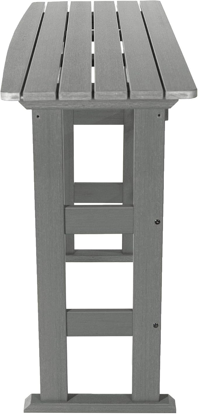 highwood AD-TBL-KS3-CGE Lehigh Bar Height Balcony Table, Coastal Teak