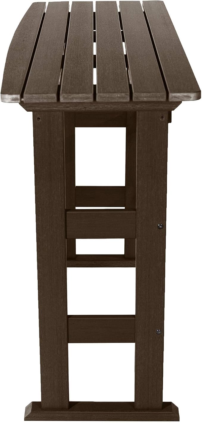 highwood AD-TBL-KS3-ACE Lehigh Bar Height Balcony Table, Weathered Acorn
