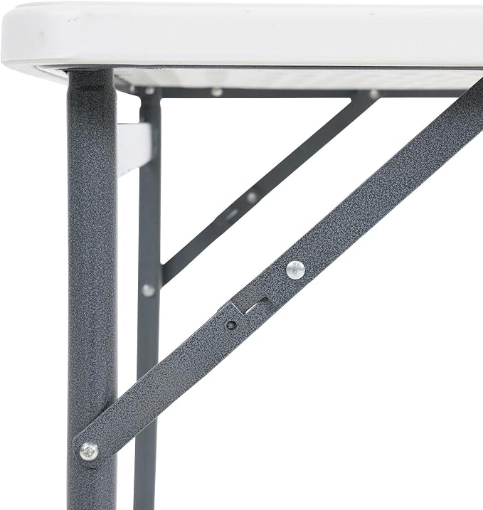 Peakform Multipurpose Banquet Squared Table Lightweight Folding Durable Desk with Secure Base for Indoor and Outdoor Events, 34 Inch, White