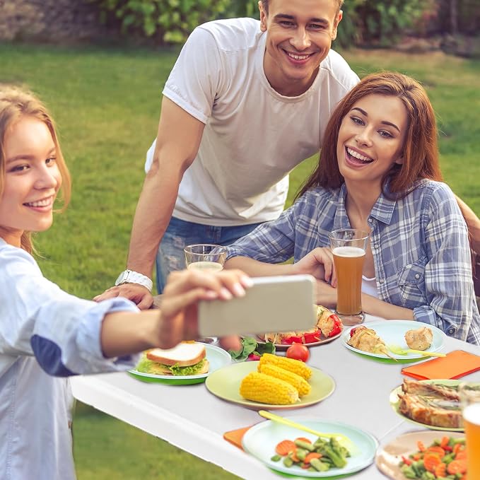 4FT Folding Table Portable Foldable Outdoor Camping Card Table Easy to Store Lightweight Durable Multi-Use Ideal for Picnics Parties Events and Home Use