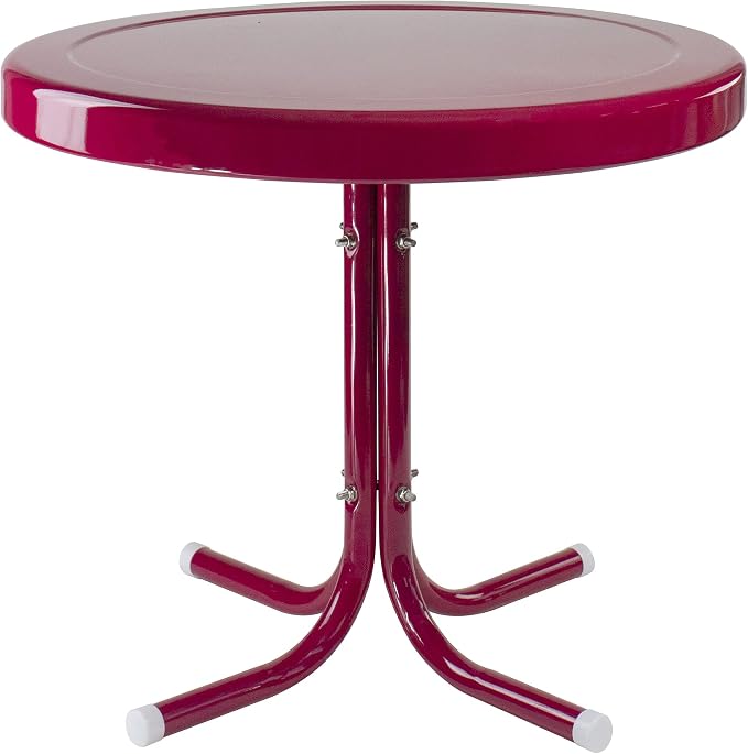 Northlight Outdoor Retro Tulip Side Table, 22", Pink