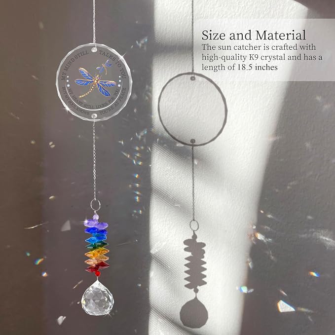 Memorial Suncatcher Ornament - Sympathy Gift for Loss of Loved One - Crystal Rainbow Maker - Bereavement Keepsake - Hanging Crystal Decor - Loss of Family Friend Pet