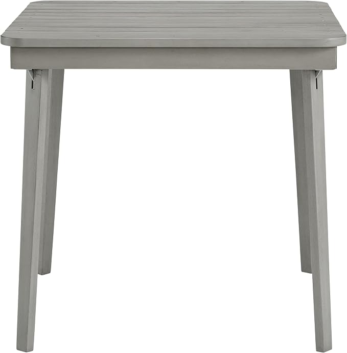 Stakmore Outdoor Wood Folding Table, Gray Finish – No Assembly Required, Space-Saving Design