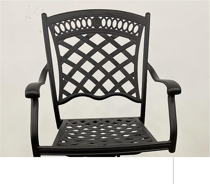 St Augustine Outdoor Cast Aluminum Powder Coated 11-Piece Dining Set with Extendable 48x132 Table (with 10 Swivel Rocking Chairs)