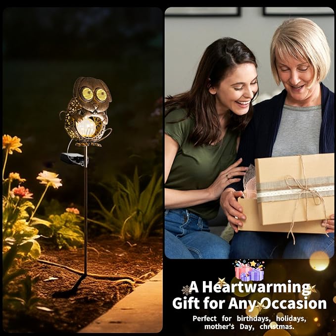 SRNPMIU Solar Lights Outdoor Decor, Solar Dog Yard Decorations Outdoor | Garden Decorative, IP65 Waterproof, Gifts for Women Mom, for Yard Patio Lawn Pathway Landscape