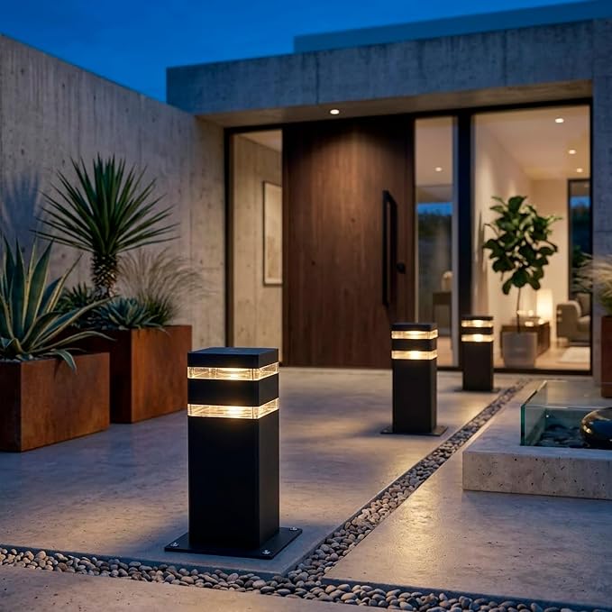 Wired Ground Lights Outdoor Waterproof IP65 Super Bright Starburst Shadow Pattern E27 Socket Light, 1 Unit Professional Heavy-Duty Ground Standing Lighting for Pathway, Driveway, Yard, Deck