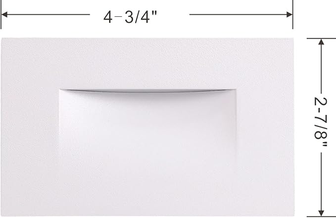 CLOUDY BAY 120V Dimmable LED Indoor Outdoor Step Light,3-Pack,3000K Warm White,Stair Light,White Finish