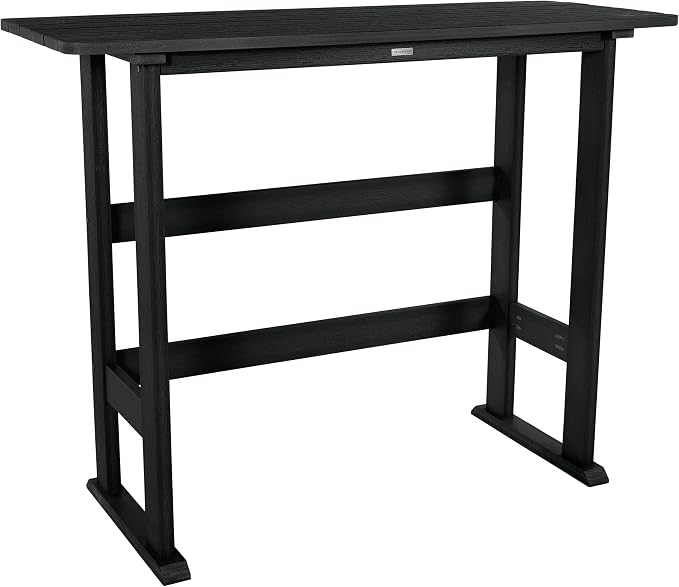 highwood AD-TBL-KS3-BKE Lehigh Bar Height Balcony Table, Black