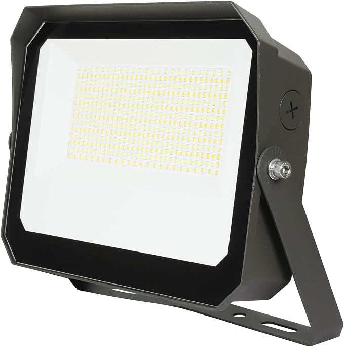 LED Flood Lights Outdoor 100/120/150W W and 3000/4000/5000K Adjustable 19500Lm,Dusk-to-Dawn Sensor o Dawn Flood Light for Yard, Garage, Garden,UL Listed,Includes Include Slip Fitter Mount