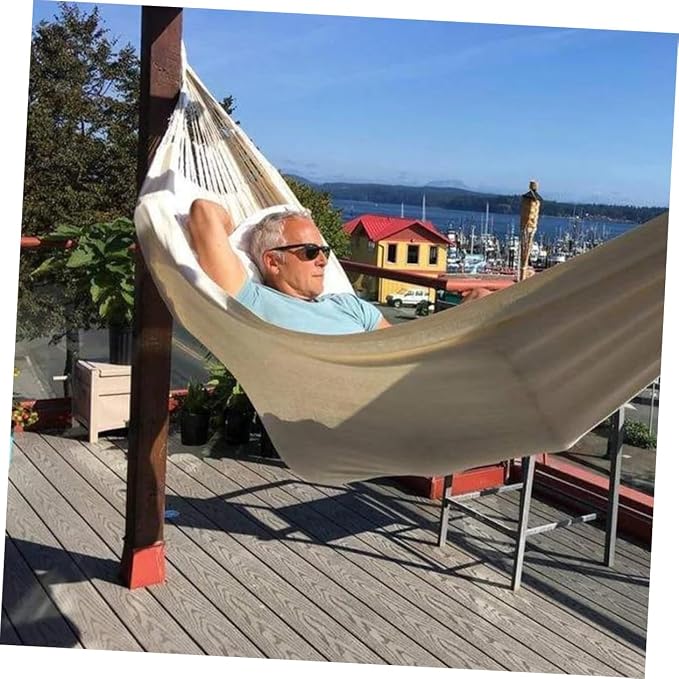 Hanging Chair for Bedroom Lightweight Canvas Hammock Easy to Assemble Camping Travel Accessory