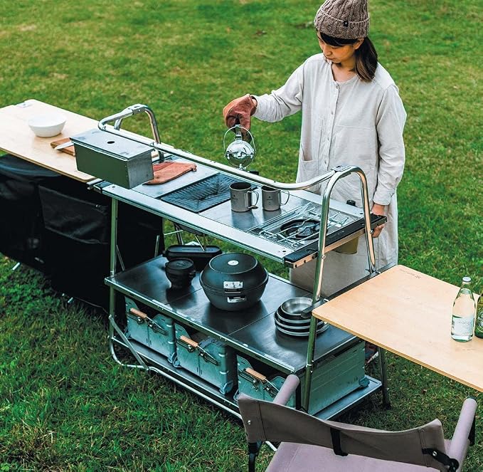Stainless Steel Kitchen Table Connector for IGT Frame by Snow Peak