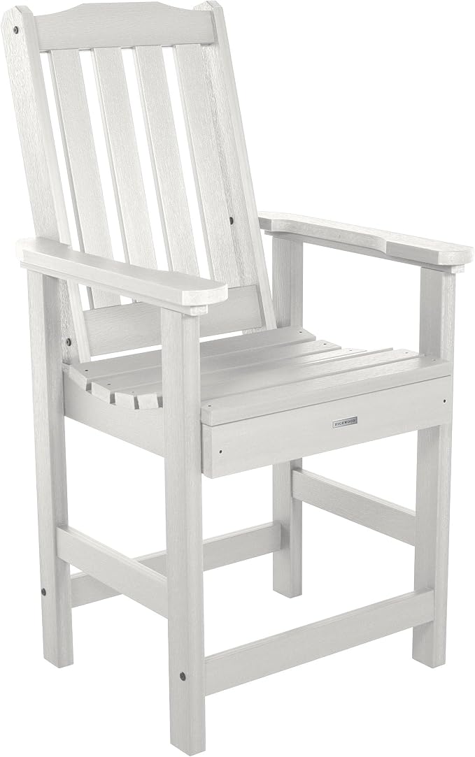 Highwood AD-ST7LH2CO4BA-WHE Lehigh 7pc Rectangular Counter Height Dining Set 72" x 42", White