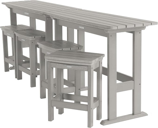 highwood Lehigh 6pc Counter Height Balcony Dining Set, Harbor Gray