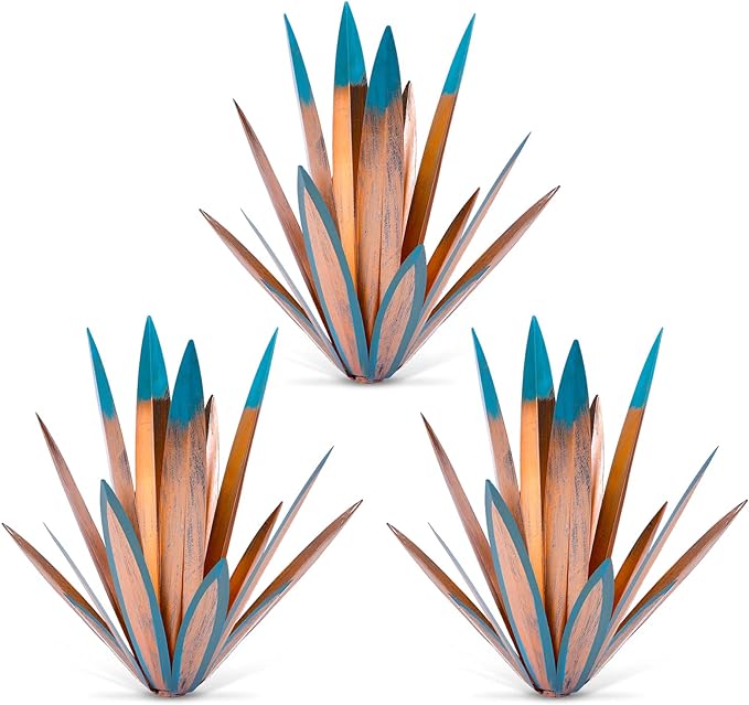 Homight Metal Tequila Country Sculpture DIY Tequila Plant Home Decor Country Tequila Garden Ornament Indooutdoor Statuette Patio Lawn Patio Stake Decoration Gift to The Garden