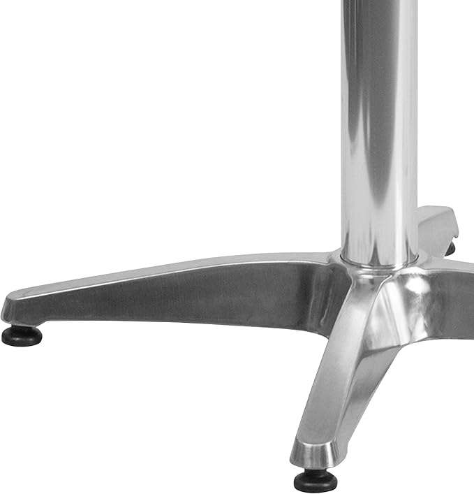 EMMA + OLIVER 31.5" Round Aluminum Indoor-Outdoor Table