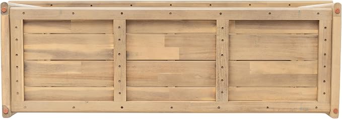 Christopher Knight Home Joei Indoor/Outdoor 2-Tier Console Table, Narrow Console Table for Entryway, Farmhouse Solid Wood Buffet Table with Bottom Shelf, Light Teak