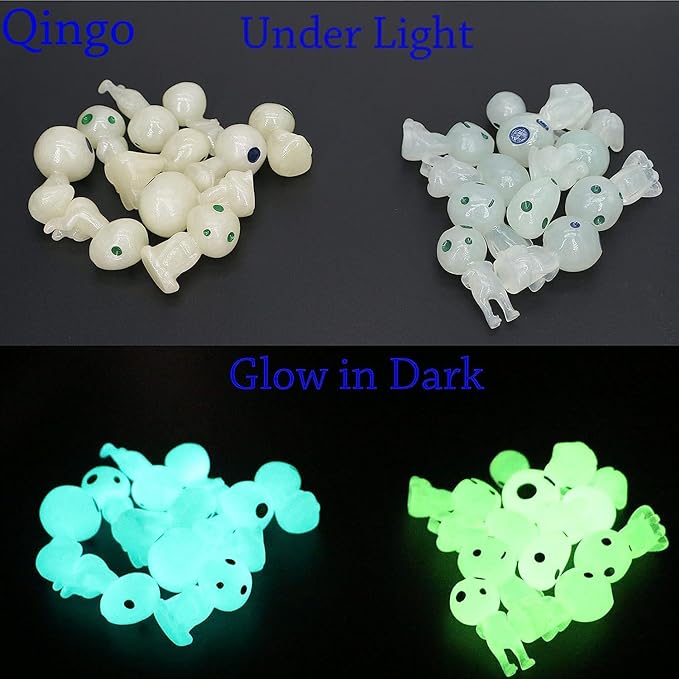 Fairy Garden Accessories Tree Elves Glow in Dark Garden Alien Decor Miniatures Luminous Ghost kit for Micro Landscape Garden Decoration Outdoor Status Patio Lawn Yard Kit