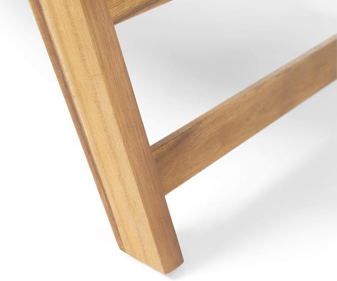 Great Deal Furniture Kailee Outdoor Wooden Side Table, Teak Finish (309178)