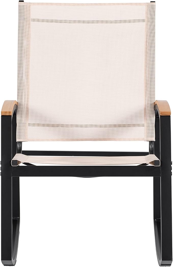 3pcs/Set Table and Chair Set Small Patio Balcony Chair with Glass Side Table Set Outdoor Conversation Apartment Chairs for Backyard, Balcony and Apartment Black As Shown One Size