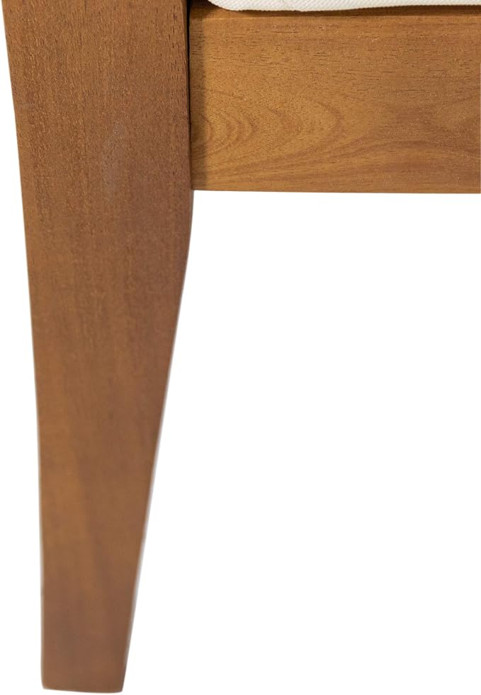 Christopher Knight Home Beatrice Outdoor 4 Seater Acacia Wood Chat Set, Teak and Beige