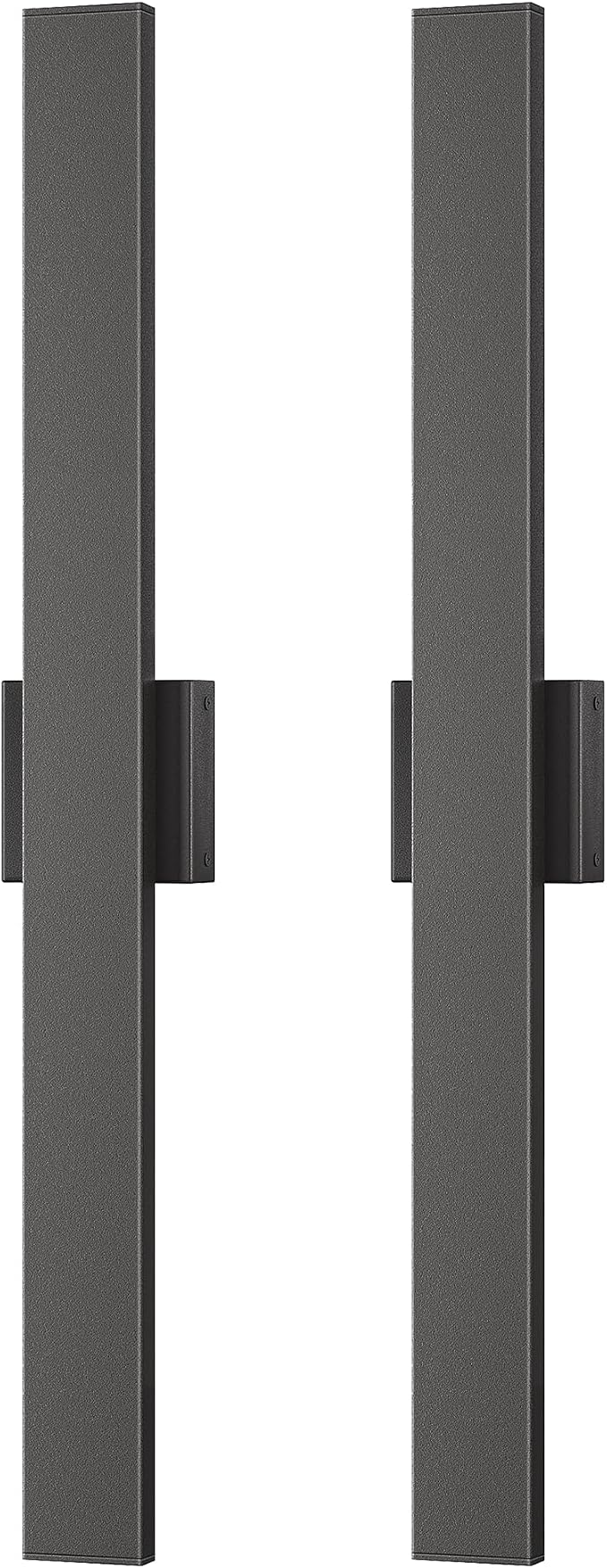 EDISHINE 31.5" LED Outdoor Wall Lights, 3CCT & 10%-100% Dimmable, IP65 Waterproof, Modern Exterior Lighting Fixtures, Long Exterior Wall Lights for Garage, Front Door, 2 Pack, Black