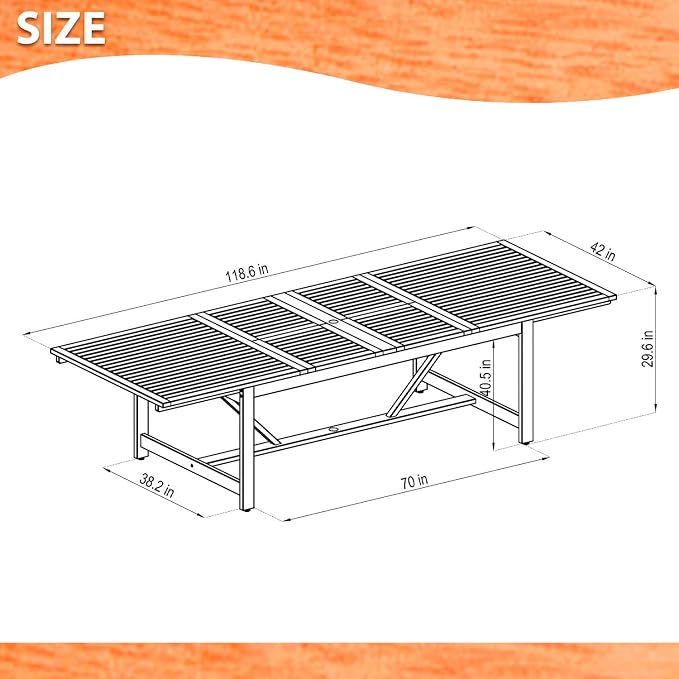 Amazonia 7-Piece Eucalyptus Rectangular Dining Set