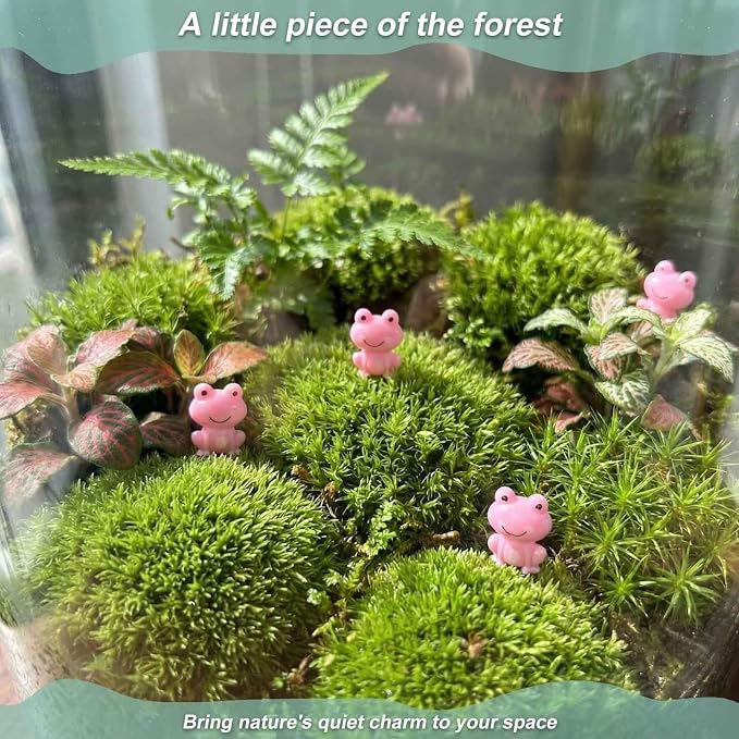 100 Pack Mini Pink Plastic Frogs, Small Tiny Figurines for Miniature Garden, Aquarium Fish Tank, Terrarium, DIY Crafting & Tiny House Décor