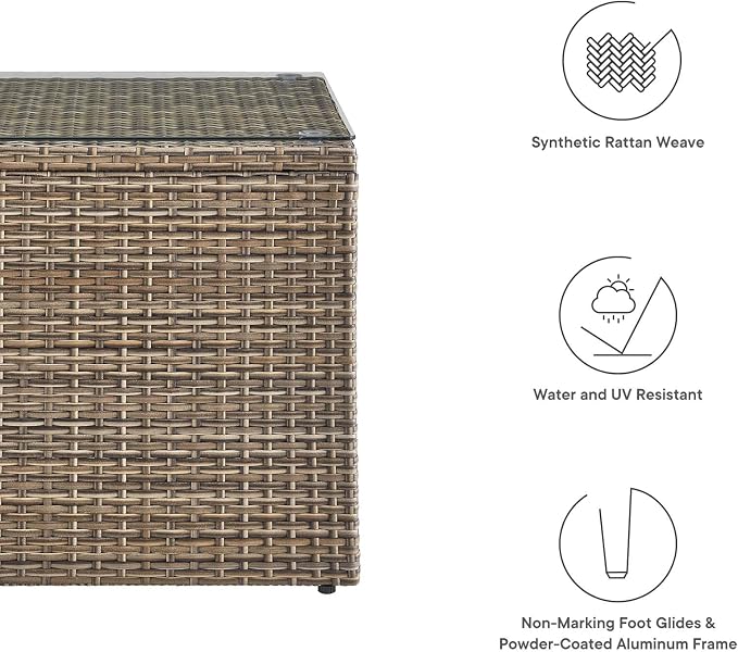 Modway Convene Outdoor Patio Side Table in