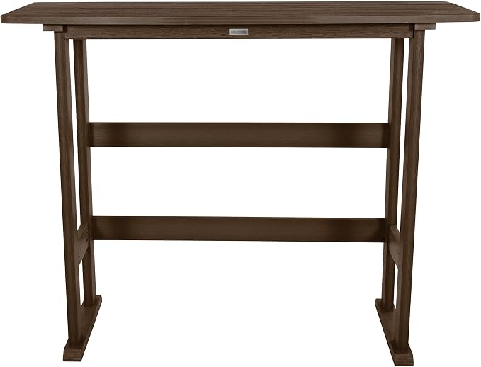 highwood AD-TBL-KS3-ACE Lehigh Bar Height Balcony Table, Weathered Acorn