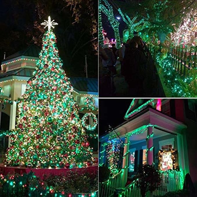 66FT 200 LED Fairy Lights Plug in, 8 Modes Twinkle Halloween Lights Green | Waterproof String Lights Outdoor Indoor, Memory, Timer, Copper Wire, Halloween Lights for Bedroom Garden Party Holiday Decor