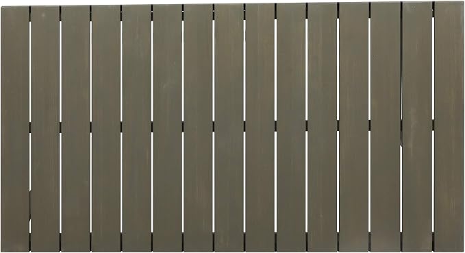 Christopher Knight Home Frieda Outdoor Modern Industrial Acacia Wood Bar Table, Gray Finish + Black