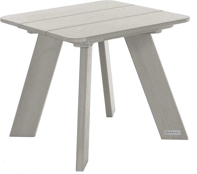 highwood Italica Modern Adirondack Side Table, Harbor Gray